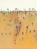Untitled Landscape I by Fred Williams, c.1966, gouache on paper, sold Nov 2018