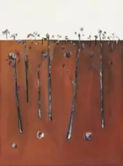Untitled Landscape Ii by Fred Williams, c.1966, gouache on paper, sold Nov 2018