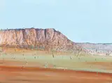 Karratha Station by Fred Williams, c.1979 – 81, gouache on paper, sold Nov 2018