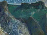 Below Springbrook With Light Rain by William Robinson, 1995, oil on linen, offered Nov 2018