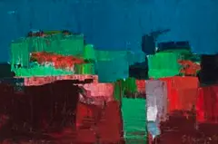Swamp Lands by Guy Grey-Smith, 1972, oil and beeswax emulsion on muslin on composition board, sold Nov 2018