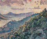 Soleil Couchant, Bormes (Mont Des Roses) by Lucien Pissarro, 1926, oil on canvas, offered Nov 2018