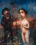 Susannah And Artist by Garry Shead, 2000, oil on composition board, offered Nov 2018