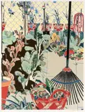 Vegetable Garden by Cressida Campbell, 1988, screenprint in 36 colours, sold Nov 2018