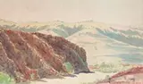Quaraitnma, Finke River by Albert Namatjira, 1938, watercolour on paper, sold Nov 2018