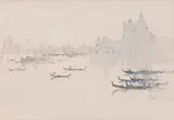Santa Maria Della Salute, Venice by Arthur Streeton, 1908, watercolour and pencil on paper, sold Nov 2018