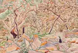 Landscape by Weaver Hawkins, 1949, watercolour on paper, sold Nov 2018