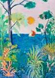 Sailing On Pittwater by Elaine Haxton, 1970, oil and collage on canvas, sold Nov 2018
