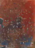 Kallista Hillside by Fred Williams, 1965, gouache on paper on composition board, sold Aug 2018