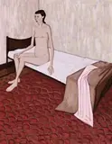 Nude With Nightgown by John Brack, 1957, oil on canvas, sold Aug 2018