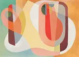 Painting by Frank Hinder, 1949, tempera on board, sold Aug 2018