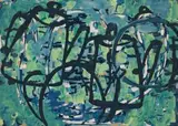 China Tea by Ian Fairweather, 1963, synthetic polymer paint and gouache on cardboard, offered Aug 2018