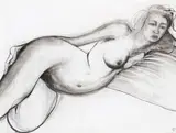 Nude And Necklace by Brett Whiteley, 1978, oil and mixed media on canvas on board, offered Aug 2018