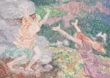 Le Retour De Perséphone by Rupert Bunny, c.1921, monotype on paper on card, sold Aug 2018