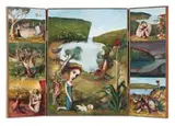 Bundeena Icon by Garry Shead, 1990, oil on plywood, triptych, sold Aug 2018