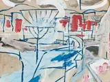 Landscape by Ian Fairweather, c.1955, gouache on paper on board, sold Aug 2018