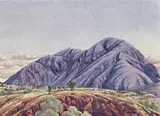 Mount Conway, Macdonnell Ranges, Central Australia by Albert Namatjira, 1950s, watercolour on paper, sold Aug 2018
