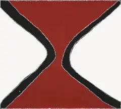 Jirljin (Red Pocket) by Paddy Bedford, 2000, ochres and pigments with acrylic binder on Belgian linen, offered Aug 2018