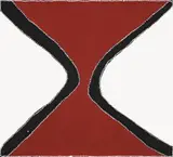 Jirljin (Red Pocket) by Paddy Bedford, 2000, ochres and pigments with acrylic binder on Belgian linen, offered Aug 2018