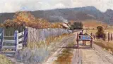 Near Rokeby House by Mabel Hookey, oil on canvas, sold Aug 2018