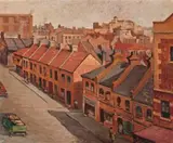 Reservoir Street by George Lawrence, 1941, oil on canvas on board, sold Aug 2018