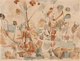 Trees by Fred Williams, c.1960, watercolour on paper on board, sold Aug 2018
