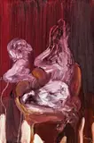 Interior With Figures by Kevin Connor, 1972, oil on board, sold Aug 2018