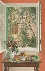 Still Life Against A Window by Justin O’brien, 1981, oil on canvas, sold Jun 2018