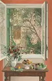 Still Life Against A Window by Justin O’brien, 1981, oil on canvas, sold Jun 2018