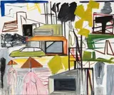 Bush Suburban by Ken Whisson, 1990, oil on canvas, sold Jun 2018