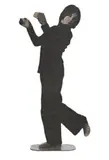 Untitled (Figure 1) by David Noonan, 2008, screen printed jute on plywood and steel base, sold Jun 2018
