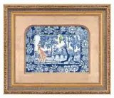 A Most Favoured Aspect (On The Periphery) by Danie Mellor, 2009, pencil, pastel, glitter, Swarovski crystal and wash on paper, housed in the artist’s exhibition frame, sold Jun 2018