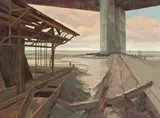 Study For Silent World by Rick Amor, 2003, oil on linen, sold Jun 2018