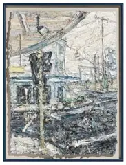 Summer Hill by Nicholas Harding, 1996, oil on board, sold Jun 2018