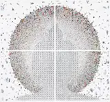 Shambala Of The Modern Times by Gonkar Gyatso, 2009, silkscreen print in four parts, sold Jun 2018