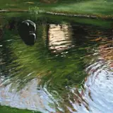 Untitled #905 by Louise Hearman, 2002, oil on composition board, sold Jun 2018