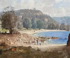 Summer Morning by Lloyd Rees, 1927, oil on canvas on board, sold Apr 2018