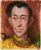 Study For Portrait – The Telephonist by William Dobell, 1946, oil on cardboard, sold Apr 2018