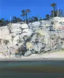 Shoalhaven Riverbank by Arthur Boyd, oil on composition board, sold Apr 2018