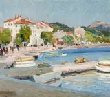 CASSIS, SOUTH OF FRANCE, c.1912 – 13 by E. Phillips Fox, oil on canvas on plywood, offered Apr 2018