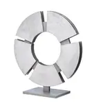 Stellar Wheel by Inge King, 2010, stainless steel, sold Apr 2018