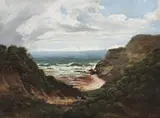 Ocean Beach, Sorrento by Isaac Whitehead, 1876, oil on canvas, sold Apr 2018
