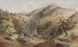 Mount Remarkable, Stony Creek by S. T. Gill, c.1865, watercolour on paper, offered Apr 2018