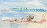 Gerringong Headland by Lloyd Rees, 1977, watercolour, pencil and charcoal on paper, offered Apr 2018