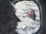 Porthole by Euan MacLeod, 2005, oil on canvas, sold Apr 2018