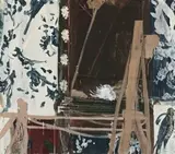 Shell, Harpsichord And Easel by Peter Godwin, 2009, tempera on canvas on board, sold Apr 2018