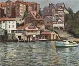 Mosman Bay by Will Ashton, 1951, oil on composition board, offered Apr 2018