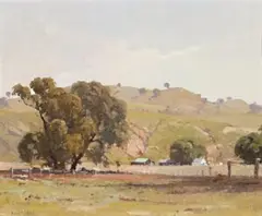 Camden Landscape by Robert Johnson, c.1929, oil on canvas on plywood, sold Apr 2018
