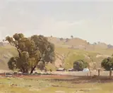 Camden Landscape by Robert Johnson, c.1929, oil on canvas on plywood, sold Apr 2018