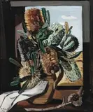 Banksia On A Window Ledge by Margaret Preston, 1934, oil on canvas, sold Nov 2017